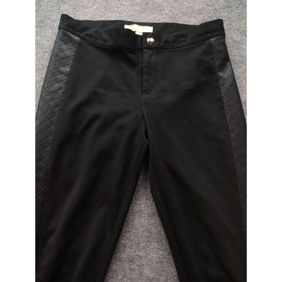 Banana Republic Pants Womens Sz 0 P Petite Black Nylon Faux Leather Leggings - Picture 2 of 12